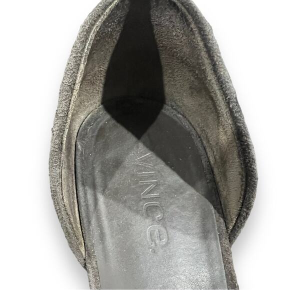 Vince Nina Two-Piece Suede Skimmer in Graphite - Picture 4 of 4